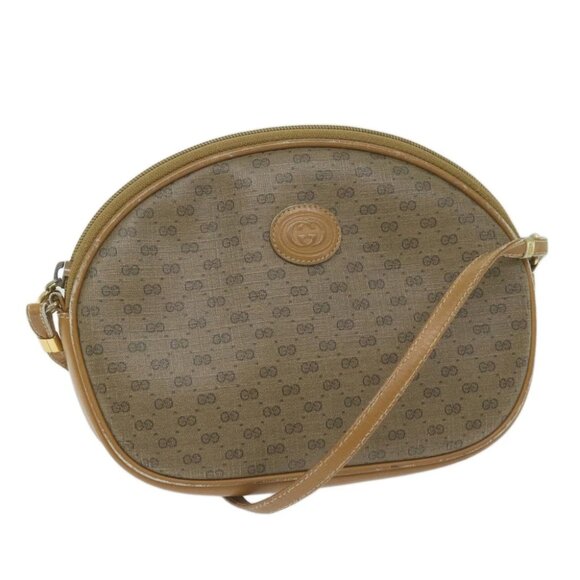 GUCCI Micro GG Supreme Shoulder Bag PVC Beige 007 084 0094 Auth th4525 - Picture 1 of 16